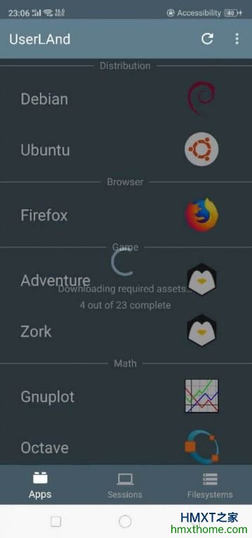 在没有root的情况下用UserLAnd在Android上运行Linux
