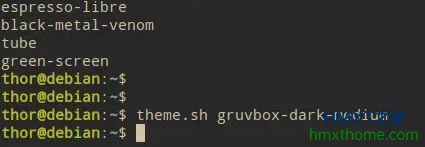 安装和使用Theme.sh轻松更改Linux/macOS终端主题