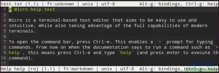 在Linux系统上安装和使用Micro终端文本编辑器