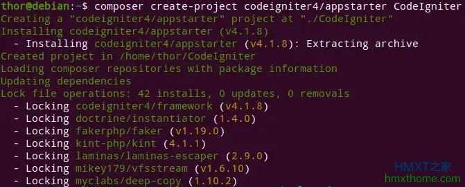 在Debian 11/Debian 10上安装和使用CodeIgniter 4