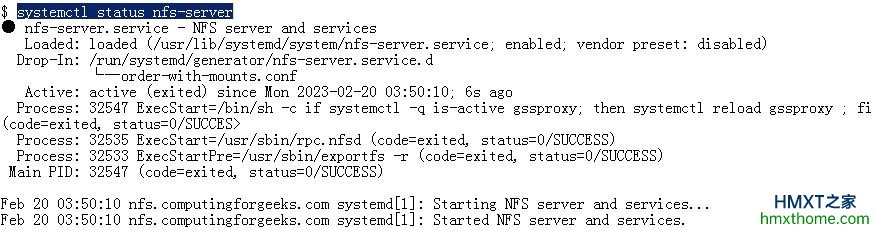 在Rocky Linux 8系统上安装和配置NFS服务器