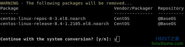 安装Convert2rhel以将CentOS 8转换为RHEL 8服务器
